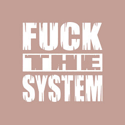Свитшот хлопковый мужской SoD - f**k the system, цвет: пыльно-розовый — фото 2