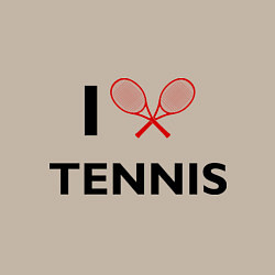 Свитшот хлопковый мужской I Love Tennis, цвет: миндальный — фото 2