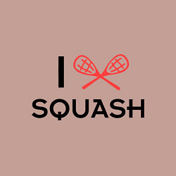 Свитшот хлопковый мужской I Love Squash, цвет: пыльно-розовый — фото 2