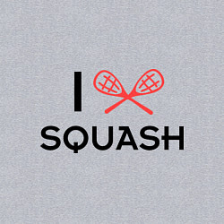 Свитшот хлопковый мужской I Love Squash, цвет: меланж — фото 2
