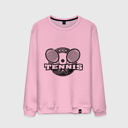Свитшот хлопковый мужской Tennis, цвет: светло-розовый