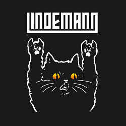 Свитшот хлопковый мужской Lindemann rock cat, цвет: черный — фото 2