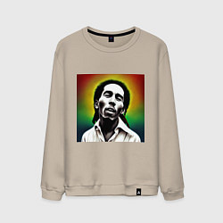 Мужской свитшот Боб Марли в традиционном триколоре