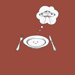 Свитшот хлопковый мужской Космическая пища, цвет: кирпичный — фото 2