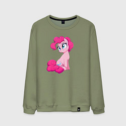 Свитшот хлопковый мужской Пинки Пай, цвет: авокадо