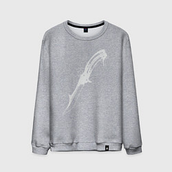 Свитшот хлопковый мужской Gamer knife, цвет: меланж