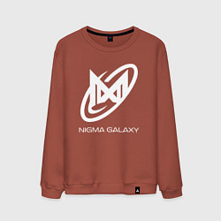 Свитшот хлопковый мужской Nigma Galaxy logo, цвет: кирпичный