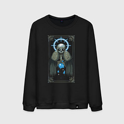 Свитшот хлопковый мужской Фреска Лич - Loop hero, цвет: черный