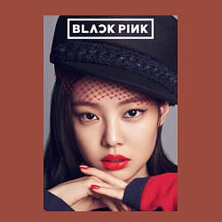 Свитшот хлопковый мужской Jennie Blackpink music, цвет: кирпичный — фото 2