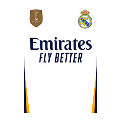 Свитшот хлопковый мужской Винисиус Жуниор ФК Реал Мадрид форма 2324 домашняя, цвет: белый — фото 2