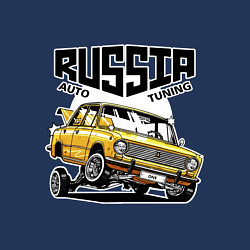 Свитшот хлопковый мужской Russia tuning car, цвет: тёмно-синий — фото 2