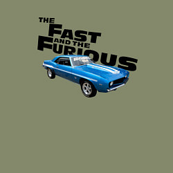 Свитшот хлопковый мужской Chevrolet Camaro SS, цвет: авокадо — фото 2