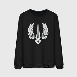 Свитшот хлопковый мужской Загрей лого, цвет: черный