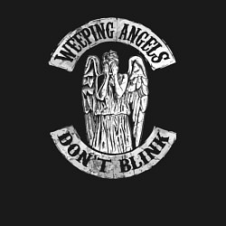 Свитшот хлопковый мужской Плачущие ангелы, цвет: черный — фото 2