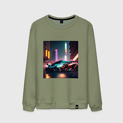 Свитшот хлопковый мужской Суперавто, цвет: авокадо