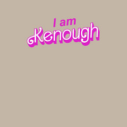 Свитшот хлопковый мужской I am kenough barbie, цвет: миндальный — фото 2