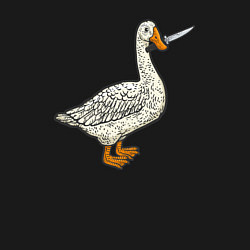 Свитшот хлопковый мужской Утка повар, цвет: черный — фото 2