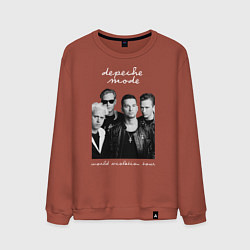 Свитшот хлопковый мужской Depeche Mode World Violation Tour Band, цвет: кирпичный