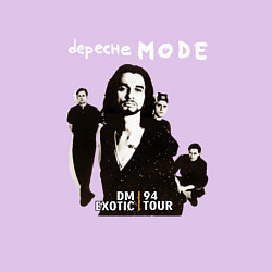 Свитшот хлопковый мужской Depeche Mode - Exotic and Summer Tours, цвет: лаванда — фото 2