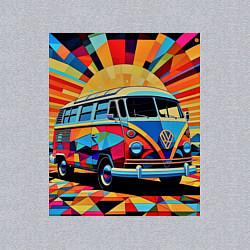 Свитшот хлопковый мужской В машине на отдых, цвет: меланж — фото 2