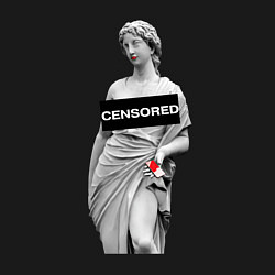 Свитшот хлопковый мужской MoMo - Censored, цвет: черный — фото 2