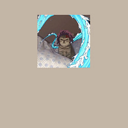 Свитшот хлопковый мужской Танджиро- котик, цвет: миндальный — фото 2