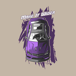 Свитшот хлопковый мужской Mercedes-Benz C63 AMG take it wider, цвет: миндальный — фото 2