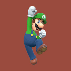 Свитшот хлопковый мужской Луиджи прыгает, цвет: кирпичный — фото 2