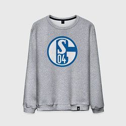 Свитшот хлопковый мужской Schalke 04 fc club, цвет: меланж