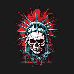 Свитшот хлопковый мужской Зомби Статуя Свободы, цвет: черный — фото 2