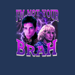 Свитшот хлопковый мужской Im not your brah, цвет: тёмно-синий — фото 2