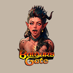 Свитшот хлопковый мужской Karlah - Baldurs gate - ahegao, цвет: миндальный — фото 2