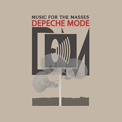 Свитшот хлопковый мужской Depeche Mode - Music For The Masses Bongs, цвет: миндальный — фото 2