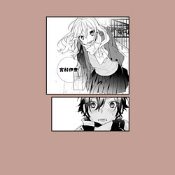 Свитшот хлопковый мужской Манга Хоримия, цвет: пыльно-розовый — фото 2