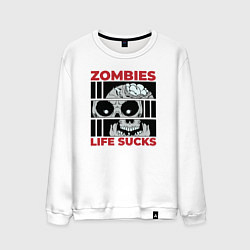 Мужской свитшот Zombies life sucks