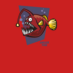 Свитшот хлопковый мужской Морской чёрт, цвет: красный — фото 2