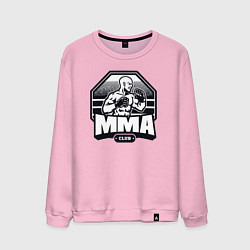 Свитшот хлопковый мужской MMA club, цвет: светло-розовый