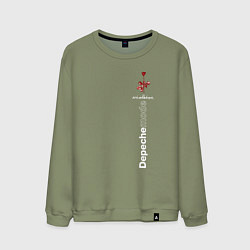 Свитшот хлопковый мужской Depeche Mode - Violator роза, цвет: авокадо