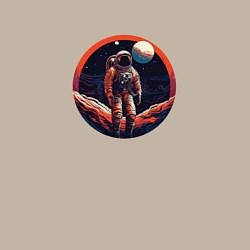 Свитшот хлопковый мужской Космонавт на Марсе, цвет: миндальный — фото 2