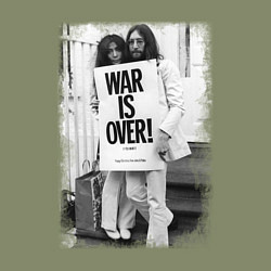 Свитшот хлопковый мужской Джон и Йоко, цвет: авокадо — фото 2