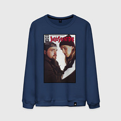 Свитшот хлопковый мужской Jay and Silent Bob, цвет: тёмно-синий