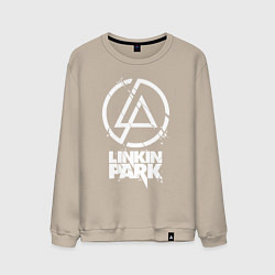 Свитшот хлопковый мужской Linkin Park - white, цвет: миндальный