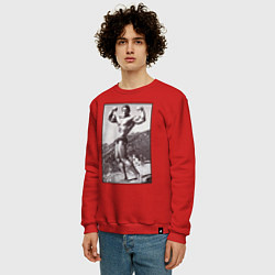 Свитшот хлопковый мужской Mister Arnold, цвет: красный — фото 2