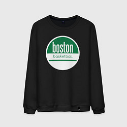 Свитшот хлопковый мужской Boston basket, цвет: черный