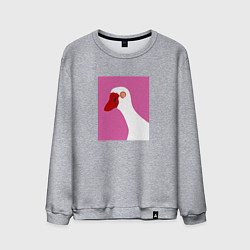 Свитшот хлопковый мужской Hypno-goose, цвет: меланж