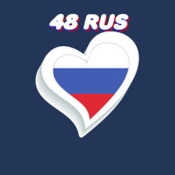 Свитшот хлопковый мужской 48 регион Липецкая область, цвет: тёмно-синий — фото 2
