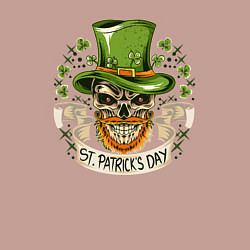 Свитшот хлопковый мужской St Patrick day, цвет: пыльно-розовый — фото 2
