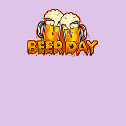 Свитшот хлопковый мужской Beer day, цвет: лаванда — фото 2