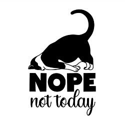 Свитшот хлопковый мужской Nope - not today, цвет: белый — фото 2