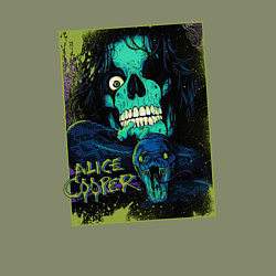 Свитшот хлопковый мужской Snake Alice Cooper, цвет: авокадо — фото 2